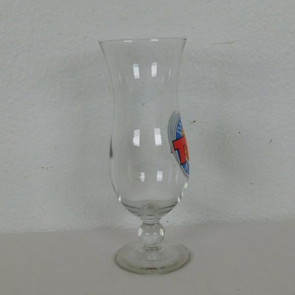 Dave and Buster's Restaurant TNTea Hurricane Glass Stemware 8 1/4" tall 3" wide - Picture 5 of 7